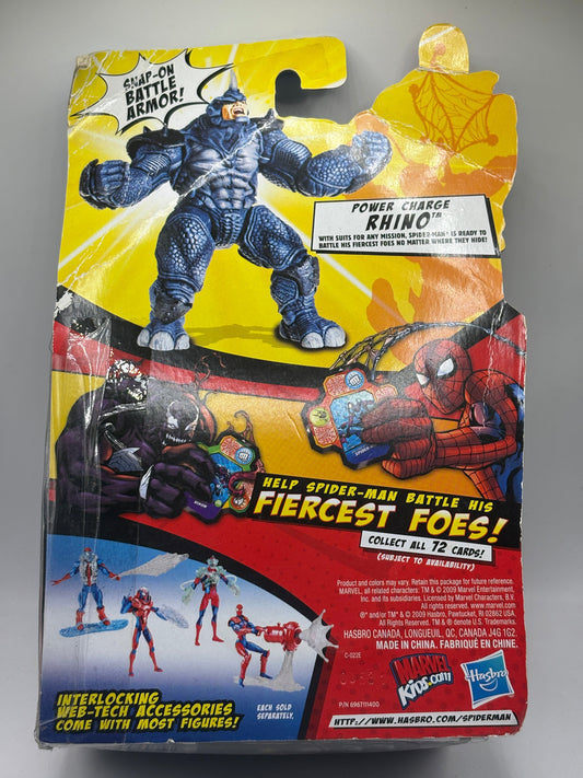 Spider-Man Series Two 3.75" Inch Action Figure Power Charge Rhino New In Box FRENLY BRICKS - Open 7 Days