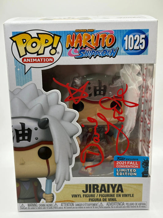 Funko POP! Naruto Shippuden #1025 Jiraiya 2021 Fall Signed PSA Certificate FRENLY BRICKS - Open 7 Days