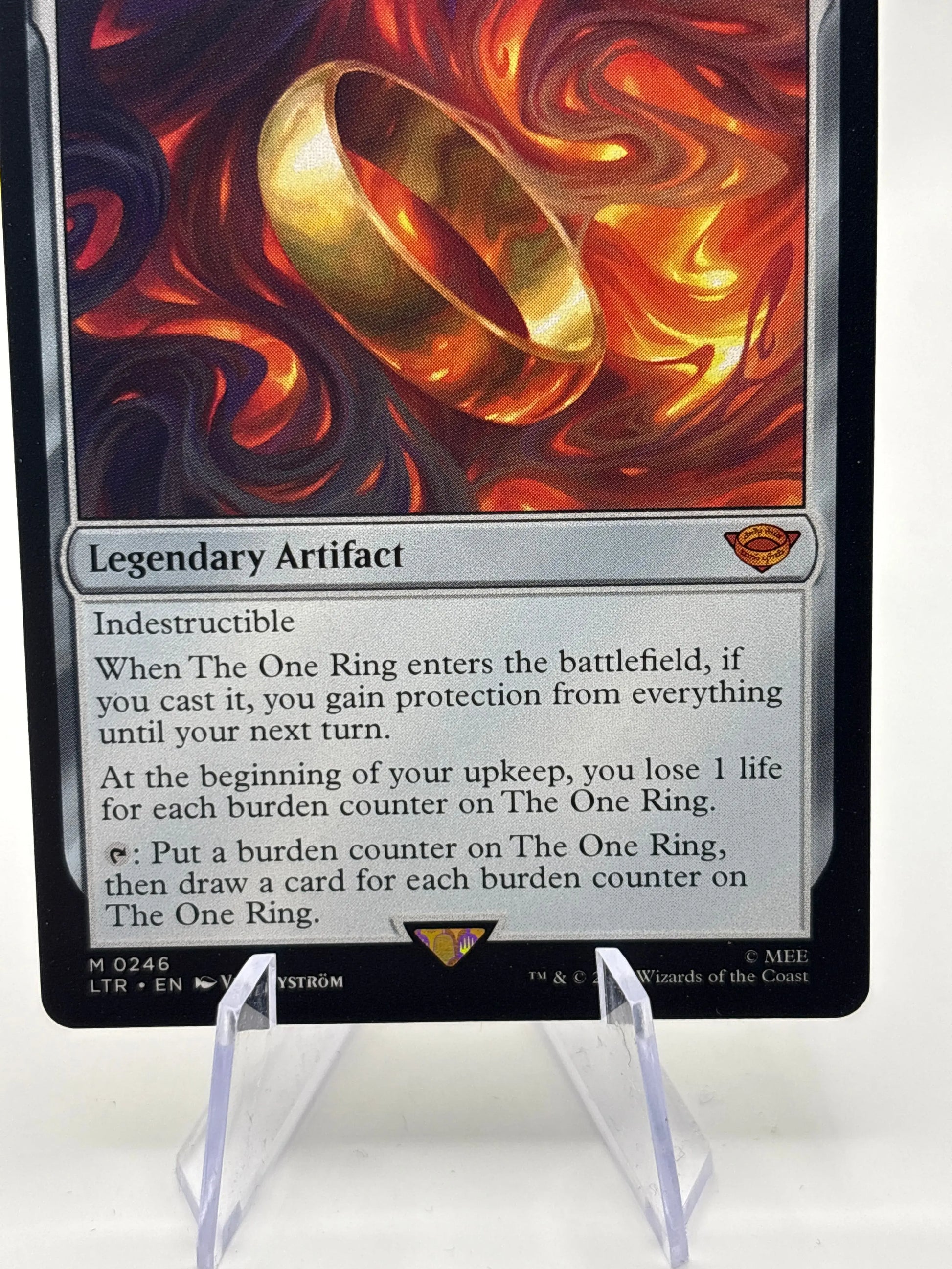 Magic The Gathering Lord of the Rings - The One Ring M #0246 LTR NM FRENLY BRICKS - Open 7 Days