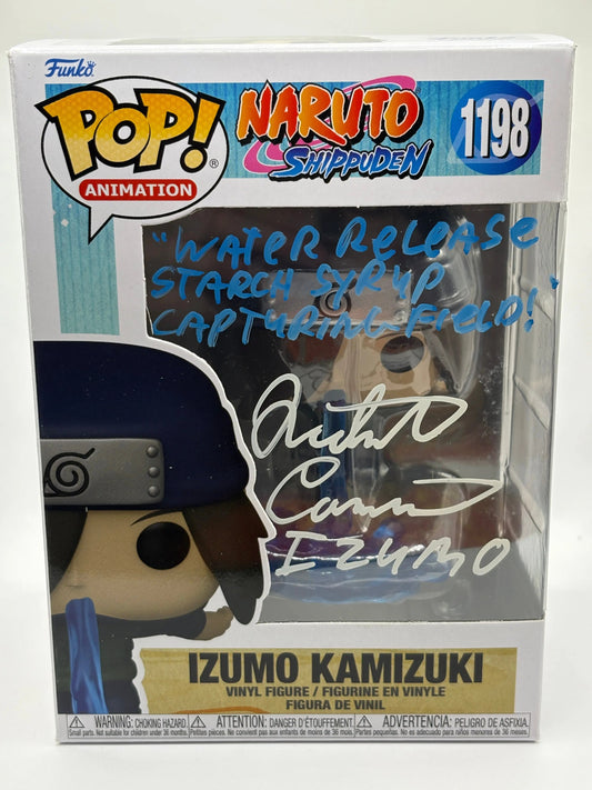 Funko POP! Naruto Shippuden #1198 Izumo Kamizuki Signed JSA Certification FRENLY BRICKS - Open 7 Days