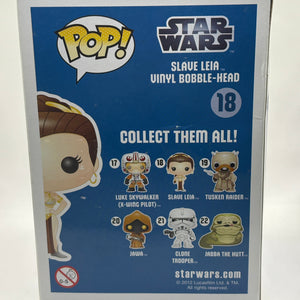 Funko POP! Star Wars #18 Slave Leia 2012 Vinyl Bobble Head * NO MOULD* FRENLY BRICKS - Open 7 Days