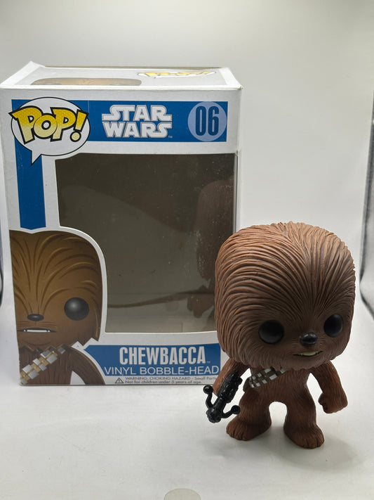 Funko POP! Star Wars #06 Chewbacca Vinyl Bobble Head 2012 *NO MOULD* FRENLY BRICKS - Open 7 Days