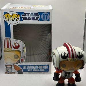 Funko POP! Star Wars #17 Luke Skywalker (X-Wing Pilot) 2012 OG BIG TEXT *NO MOULD* FRENLY BRICKS - Open 7 Days