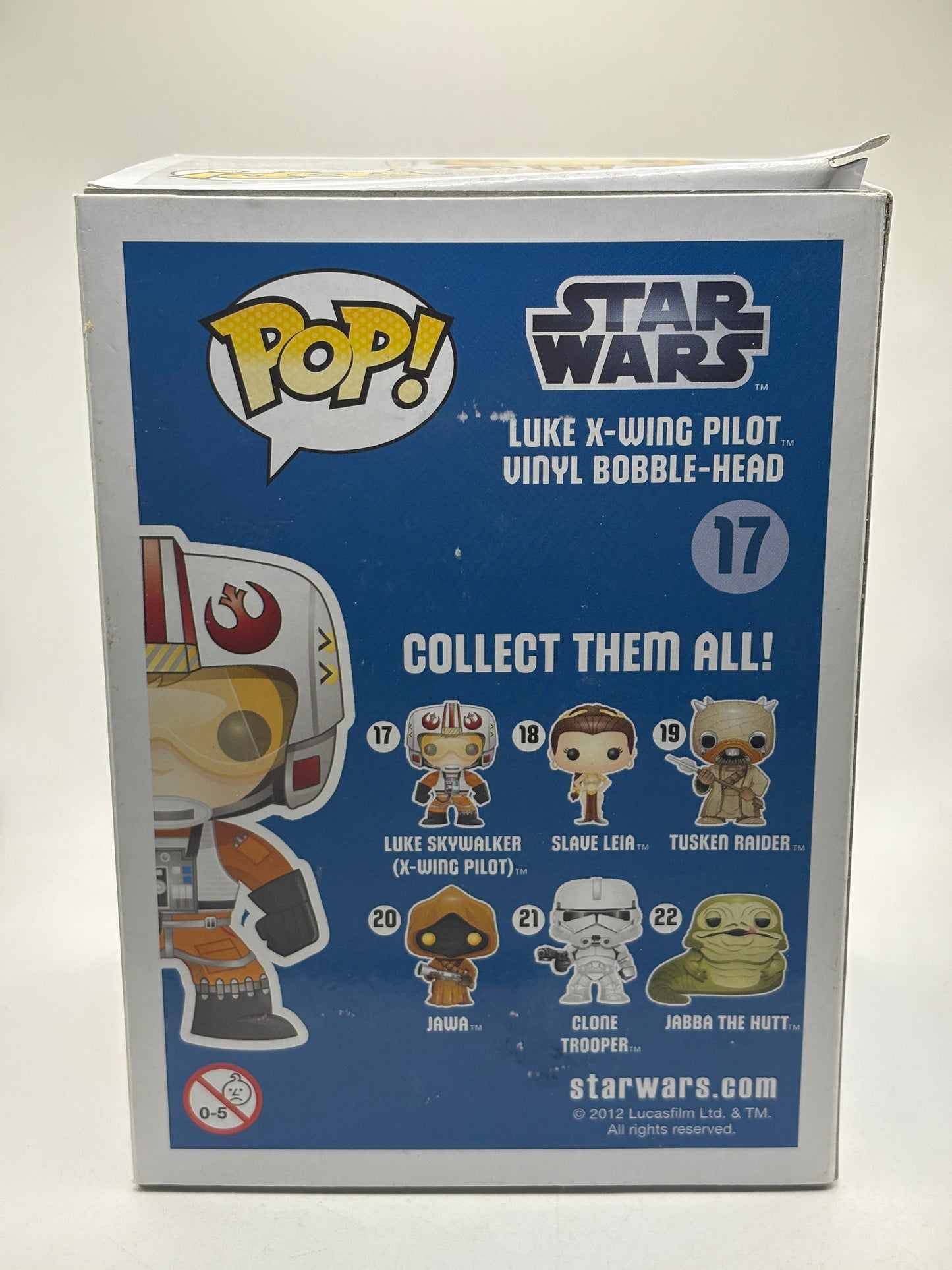 Funko POP! Star Wars #17 Luke Skywalker (X-Wing Pilot) 2012 OG BIG TEXT *NO MOULD* FRENLY BRICKS - Open 7 Days