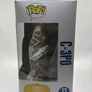 Funko POP! Star Wars #13 C-3PO Vinyl Bobble Head 2012 BIG TEXT *NO MOULD* FRENLY BRICKS - Open 7 Days