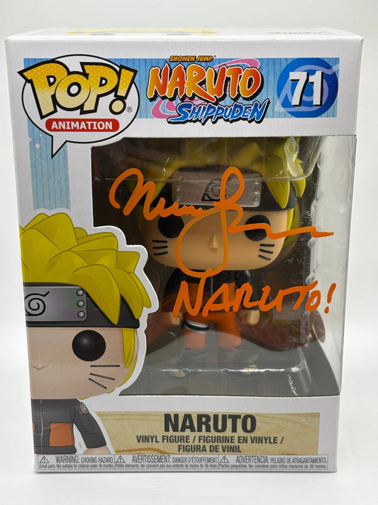 Funko POP! Naruto Shippuden #71 Naruto Signed JSA Certification FRENLY BRICKS - Open 7 Days