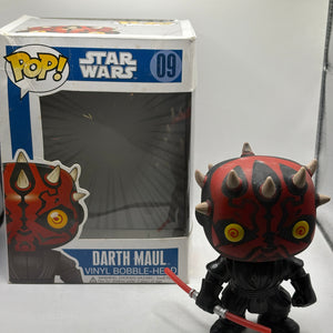 Funko POP! Star Wars #09 Darth Maul 2012 BIG TEXT *NO MOULD* FRENLY BRICKS - Open 7 Days