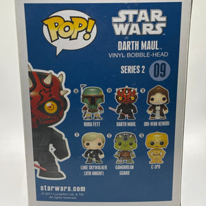 Funko POP! Star Wars #09 Darth Maul 2012 BIG TEXT *NO MOULD* FRENLY BRICKS - Open 7 Days