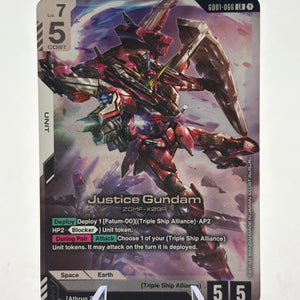 Gundam TCG - Justice Gundam GD01-066 LR FRENLY BRICKS - Open 7 Days