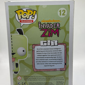 Funko POP! Television Invader Zim #12 GIR Vinyl Figure 2014 *NO MOULD* FRENLY BRICKS - Open 7 Days