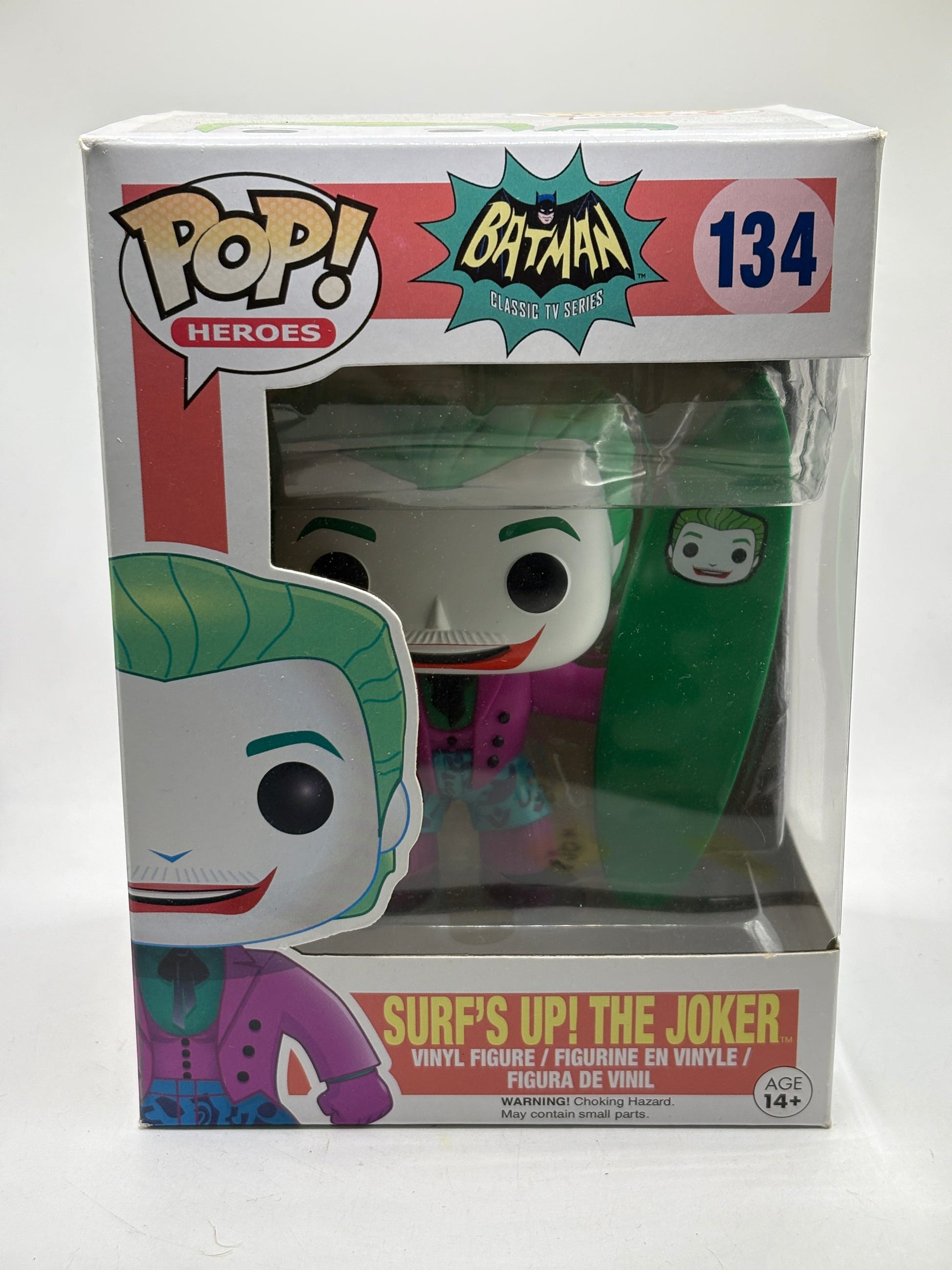Funko POP! Heroes Batman Classic TV Series #134 Surfs Up! The Joker *Box Damage*, photo 7 image 7