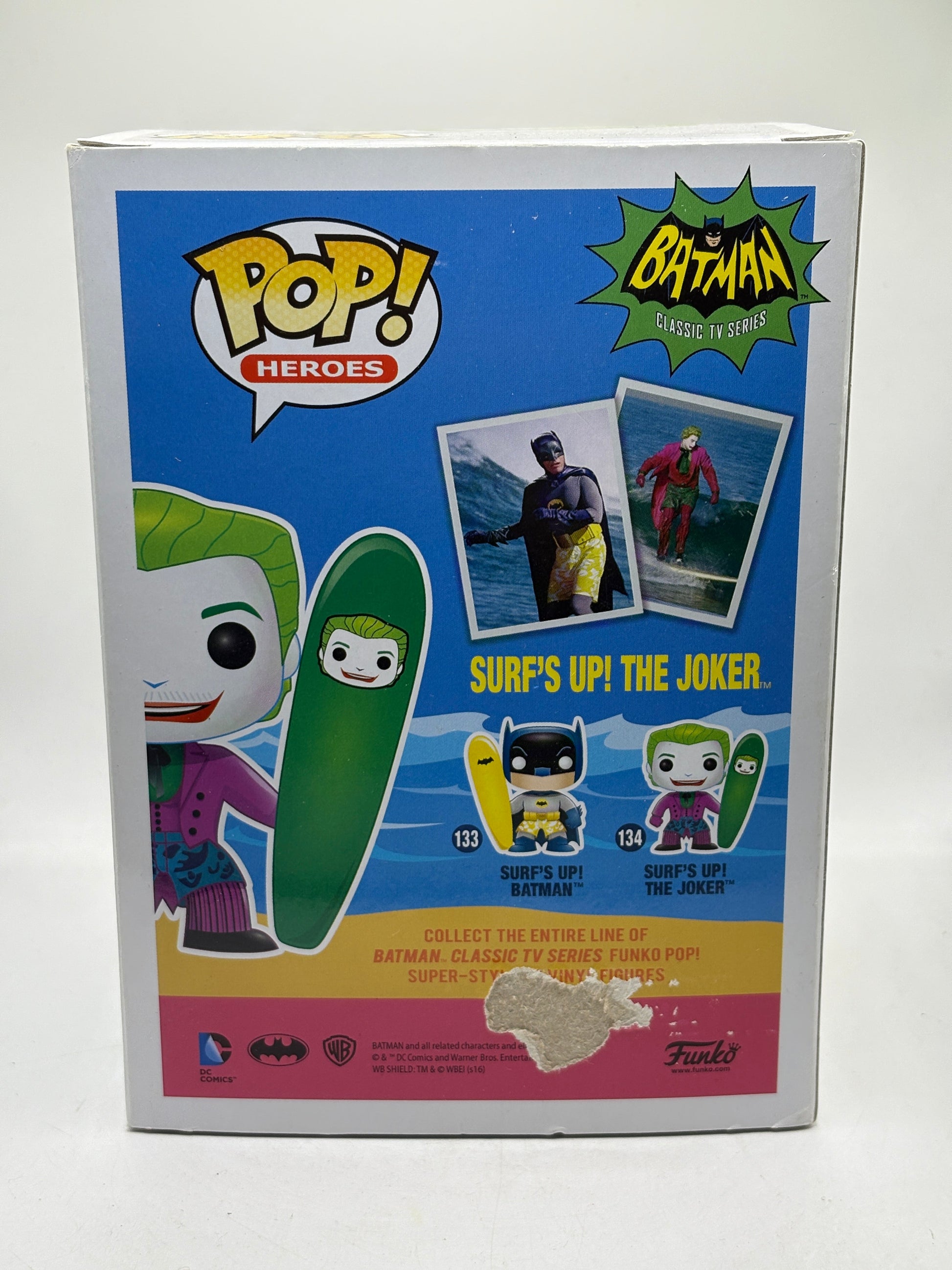 Funko POP! Heroes Batman Classic TV Series #134 Surfs Up! The Joker *Box Damage* FRENLY BRICKS - Open 7 Days