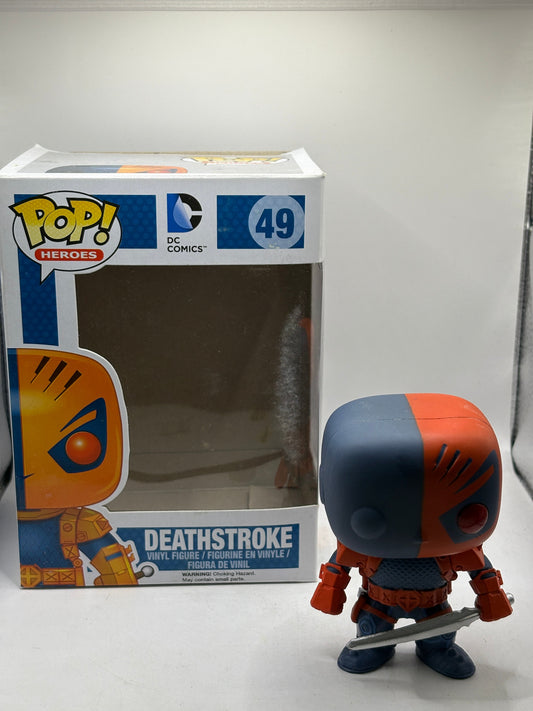 Funko POP! Heroes DC Comics #49 Deathstroke 2014 *NO MOULD* FRENLY BRICKS - Open 7 Days