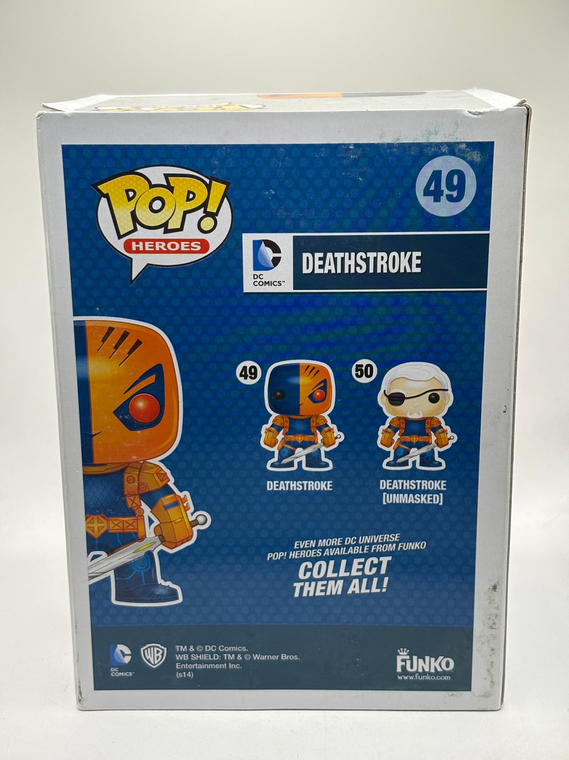 Funko POP! Heroes DC Comics #49 Deathstroke 2014 *NO MOULD* FRENLY BRICKS - Open 7 Days