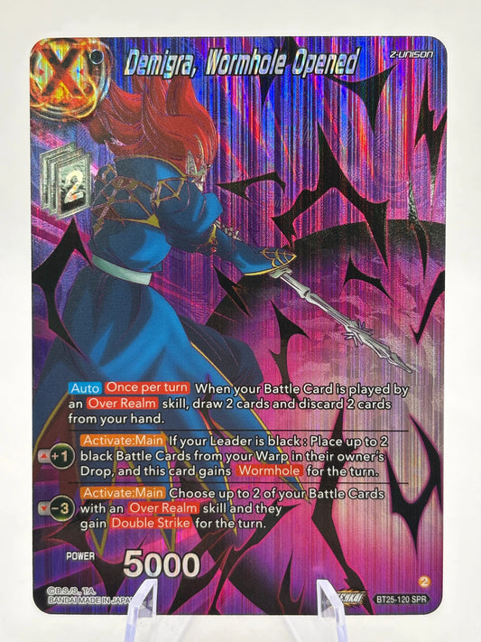 Dragon Ball Super Masters - Demigra, Wormhole Opened BT25-120 SPR FRENLY BRICKS - Open 7 Days