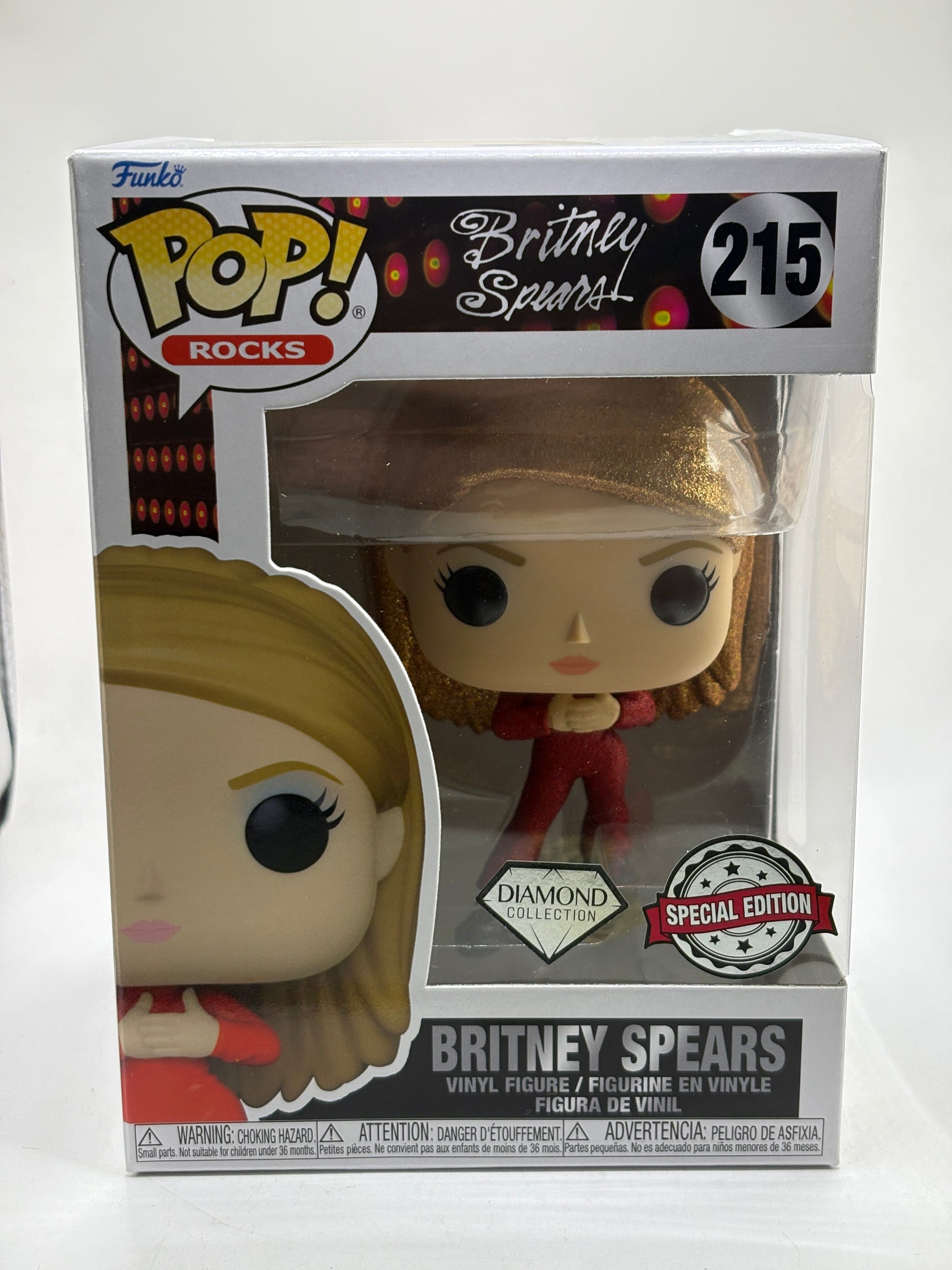 Funko POP! Rocks Britney Spears #215 Britney Spears Diamond Special Edition image 1