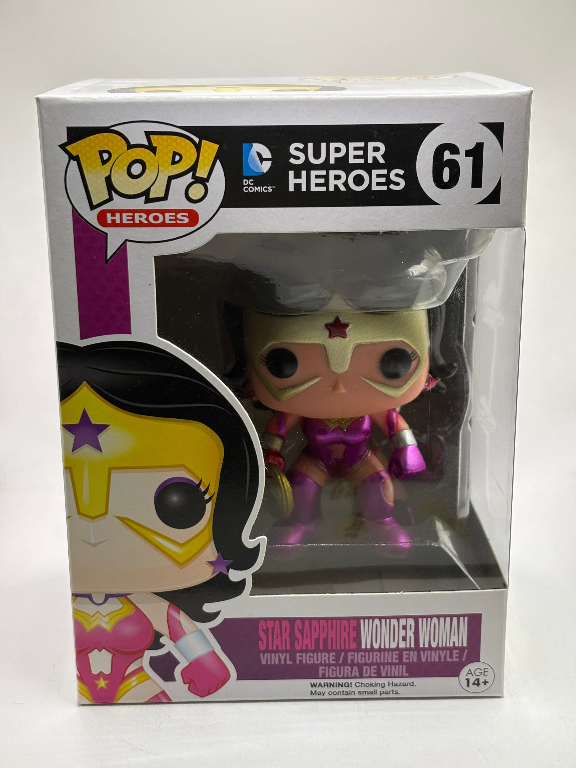 Funko POP! Heroes DC Super Heroes #61 Star Sapphire Wonder Woman 2014 FRENLY BRICKS - Open 7 Days image 1