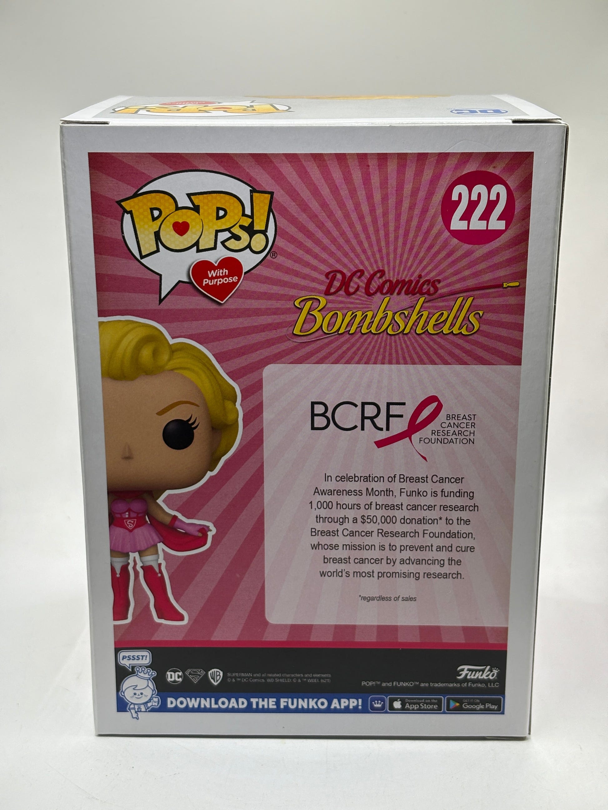 Funko POP! With Purpose DC Bombshells #222 Supergirl BCF Vinyl Figure FRENLY BRICKS - Open 7 Days image 9
