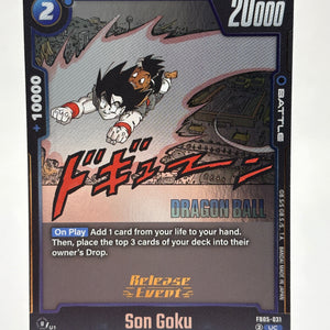 Dragon Ball Super Fusion World - Son Goku FB05-031 Release Event Stamp FRENLY BRICKS - Open 7 Days