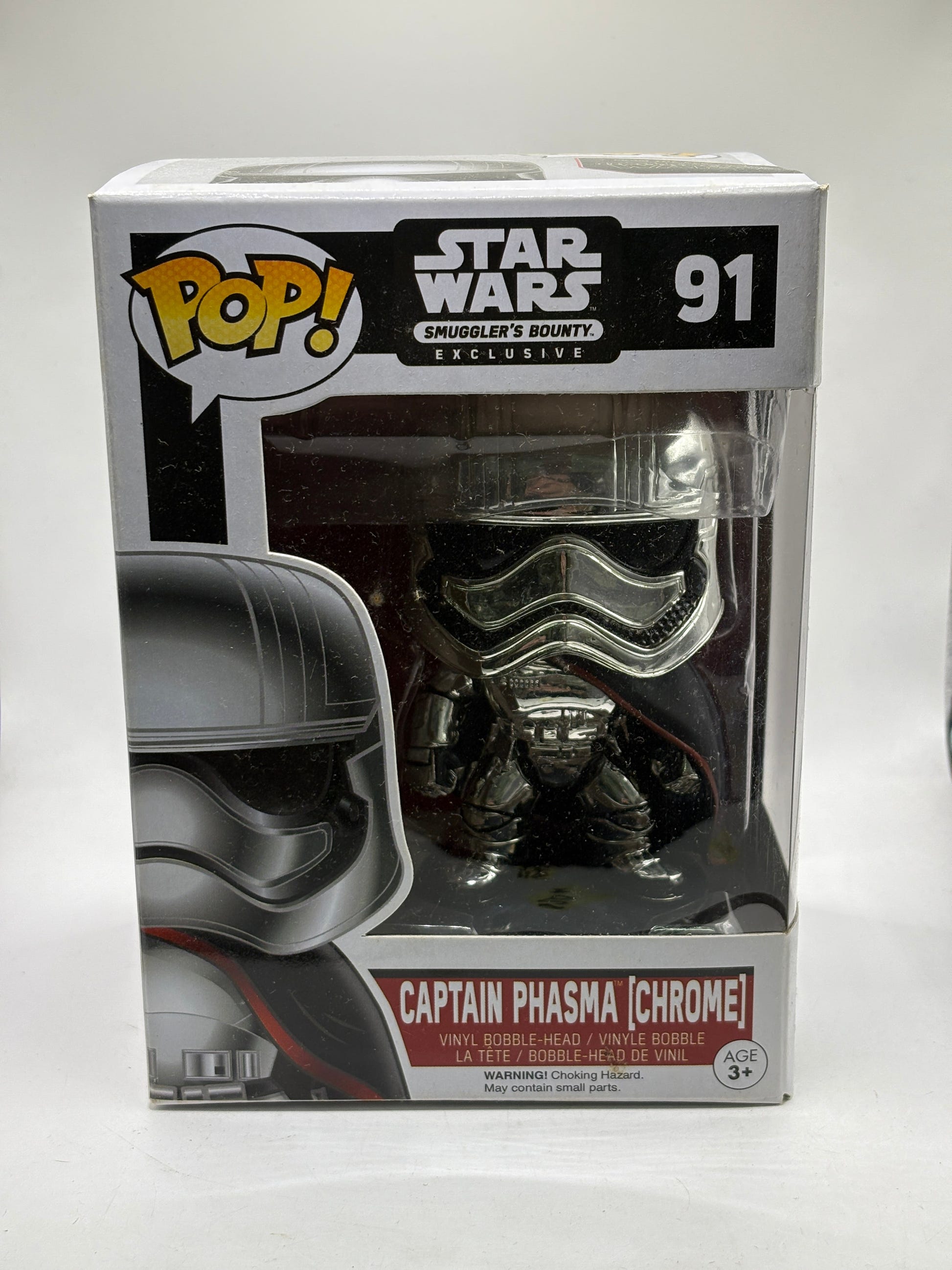 Funko POP! Star Wars Smugglers Bounty #91 Captain Phasma Chrome FRENLY BRICKS - Open 7 Days image 1