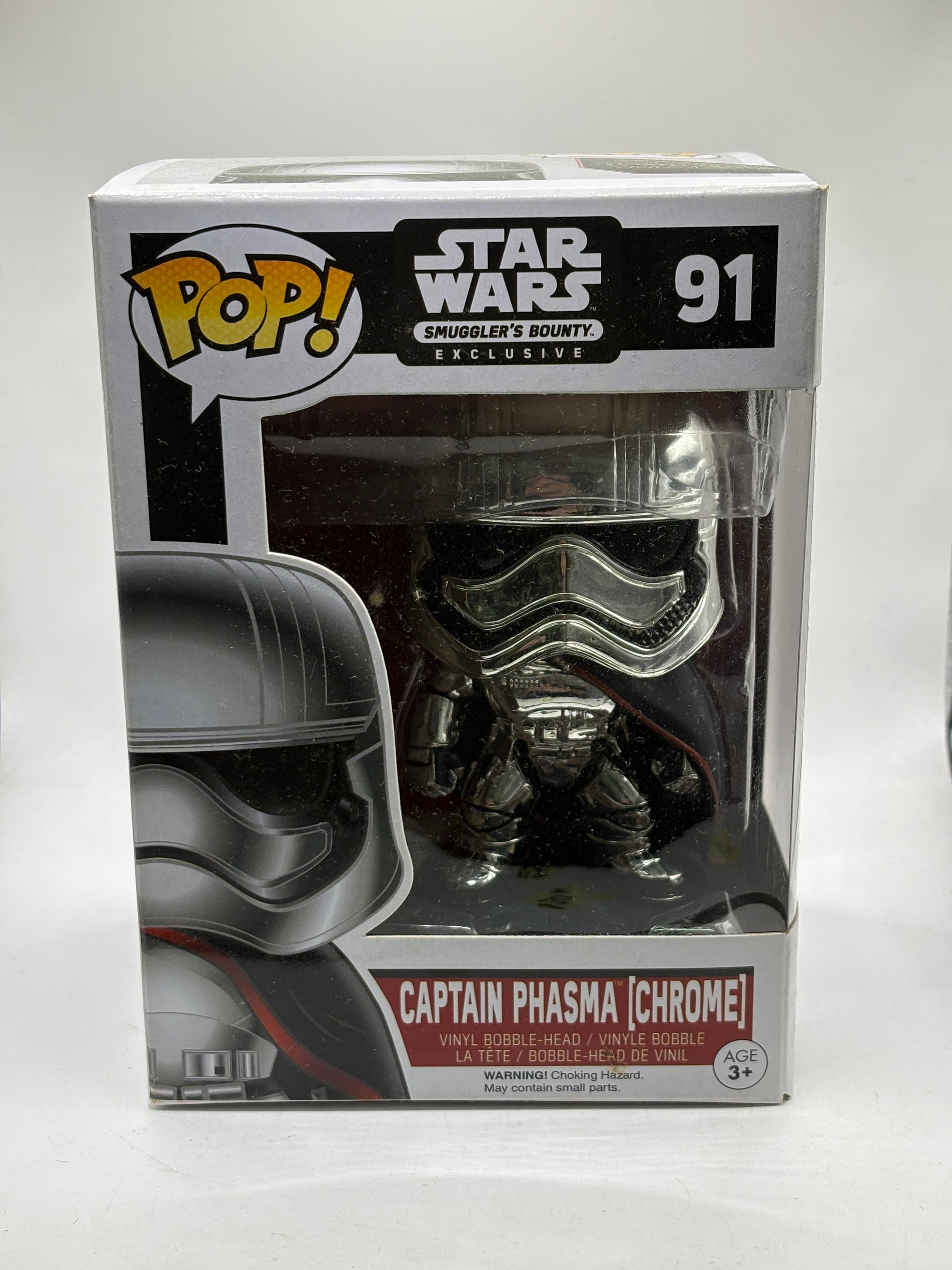 Funko POP! Star Wars Smugglers Bounty #91 Captain Phasma Chrome FRENLY BRICKS - Open 7 Days