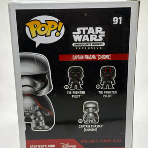 Funko POP! Star Wars Smugglers Bounty #91 Captain Phasma Chrome FRENLY BRICKS - Open 7 Days