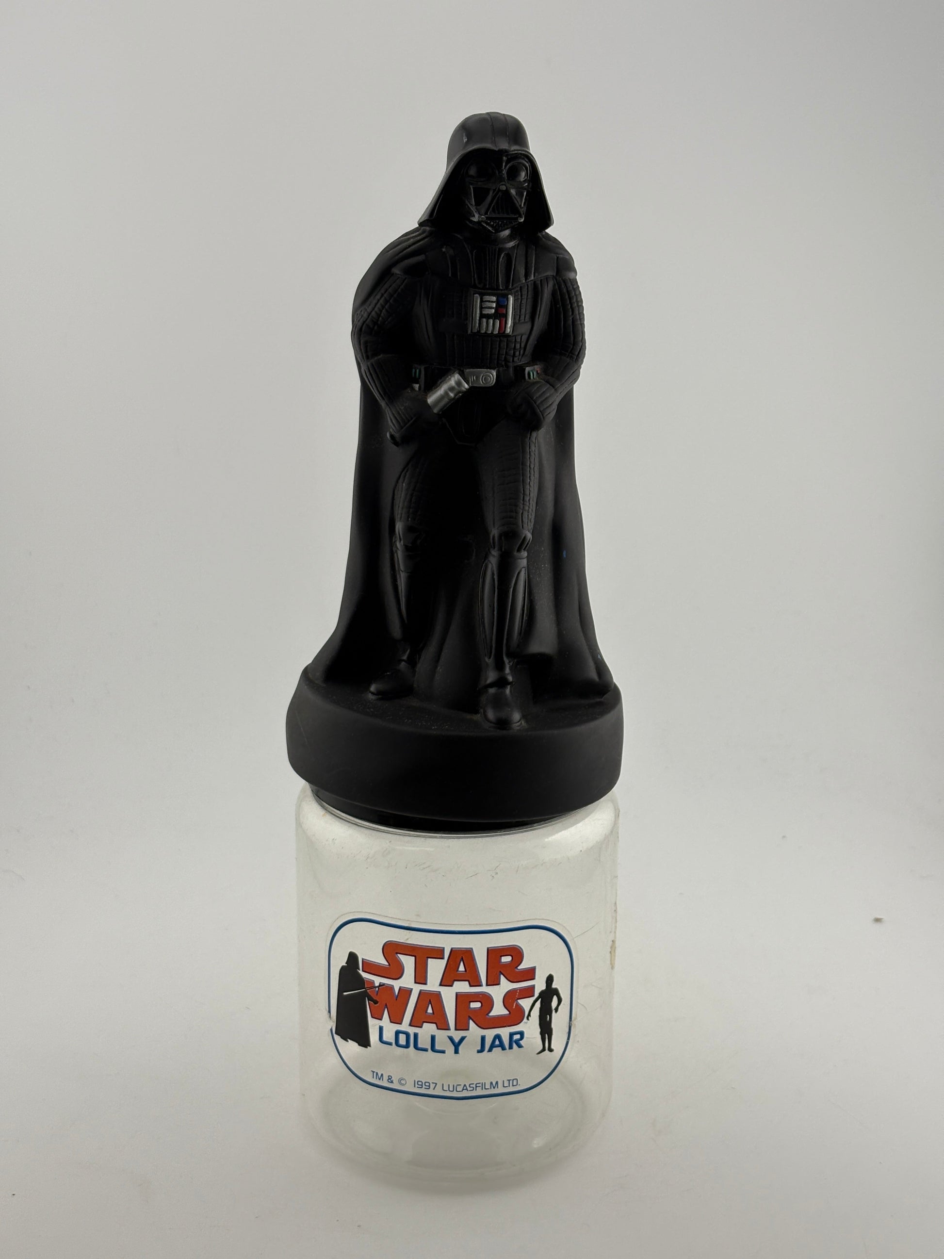 Vintage Star Wars Darth Vader Lolly Jar  1997 Lucas Films RARE FRENLY BRICKS - Open 7 Days