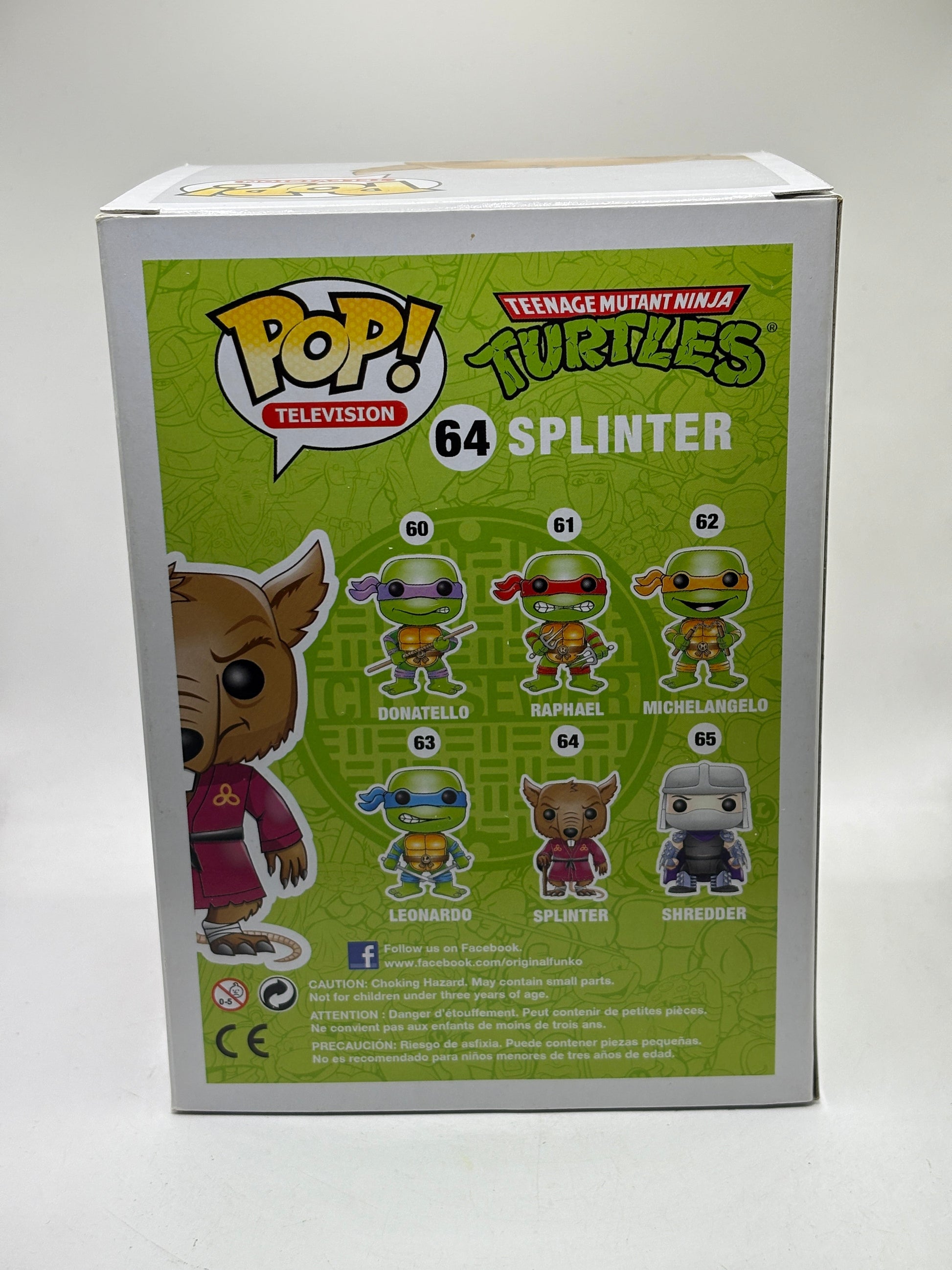 Funko POP! Television TMNT #64 Splinter Vinyl Figure 2013 FRENLY BRICKS - Open 7 Days