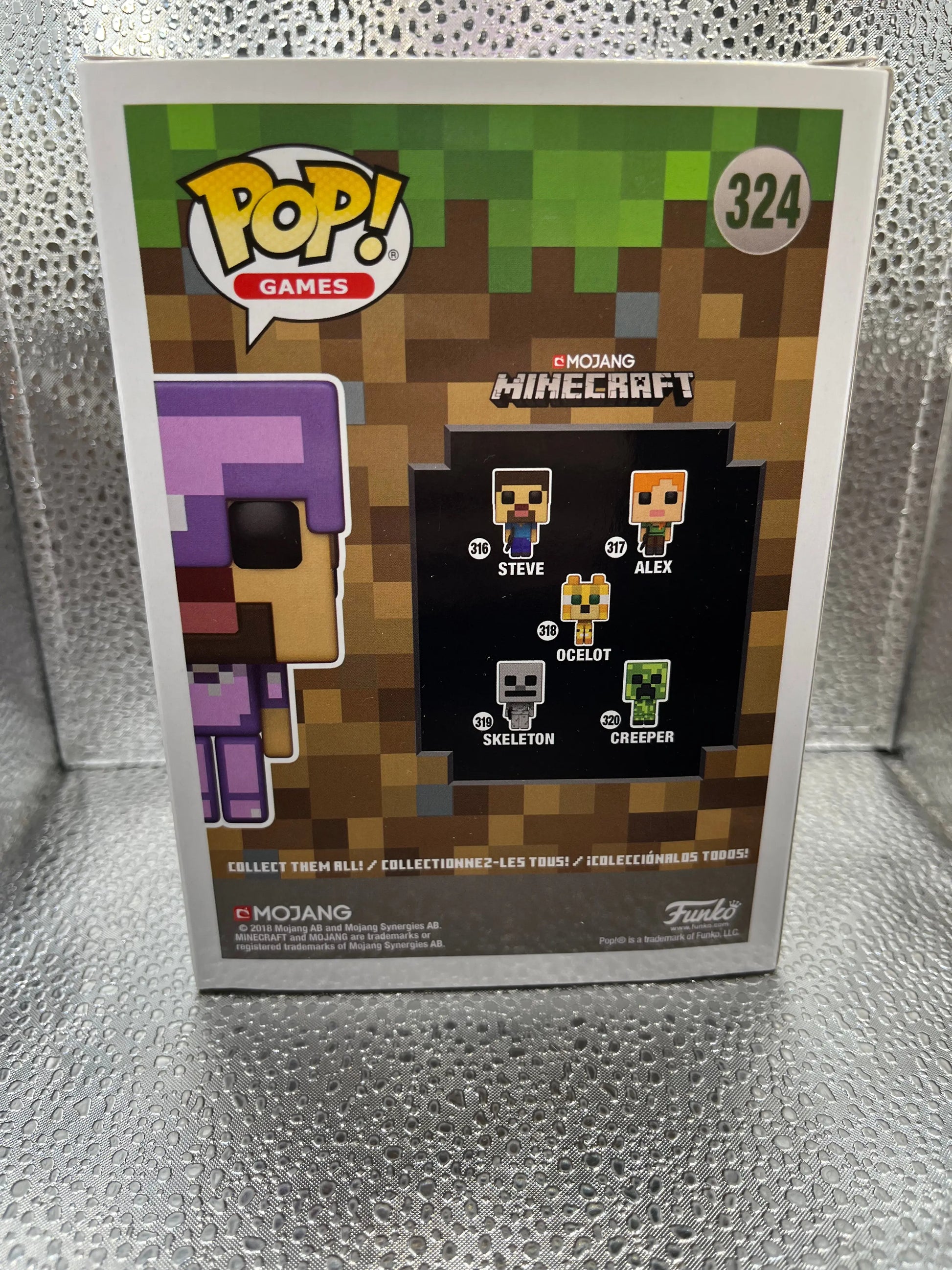 Funko POP Games - Minecraft - Steve In Enchanted Armor #324 FRENLY BRICKS - Open 7 Days