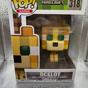 Funko POP Games - Minecraft - Ocelot #318 FRENLY BRICKS - Open 7 Days