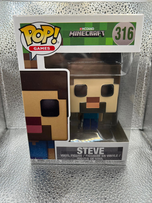 Funko POP Games - Minecraft - Steve #316 FRENLY BRICKS - Open 7 Days