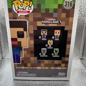 Funko POP Games - Minecraft - Steve #316 FRENLY BRICKS - Open 7 Days