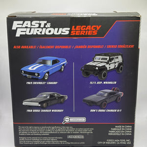 Jada Toys 1/43 Fast & Furious Legacy Series Diecast Set 1969 Camaro 1968 Charger FRENLY BRICKS - Open 7 Days
