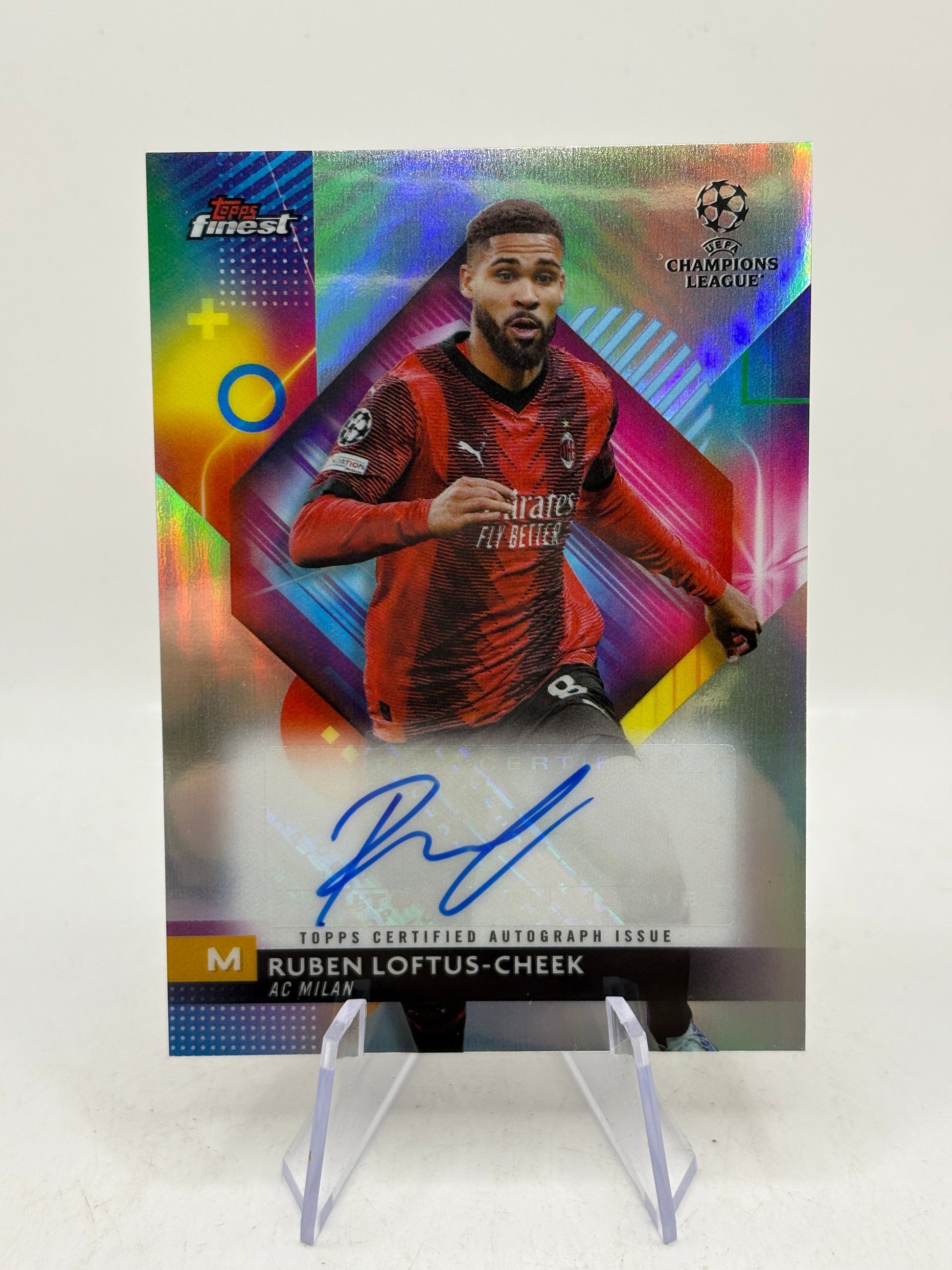 2023-24 Topps Finest Ruben Loftus-Cheek AC Milan Chelsea Auto FRENLY BRICKS - Open 7 Days