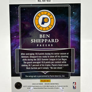 2023-24 Panini Origins - Ben Sheppard Origins Auto 05/10 Rookie FRENLY BRICKS - Open 7 Days