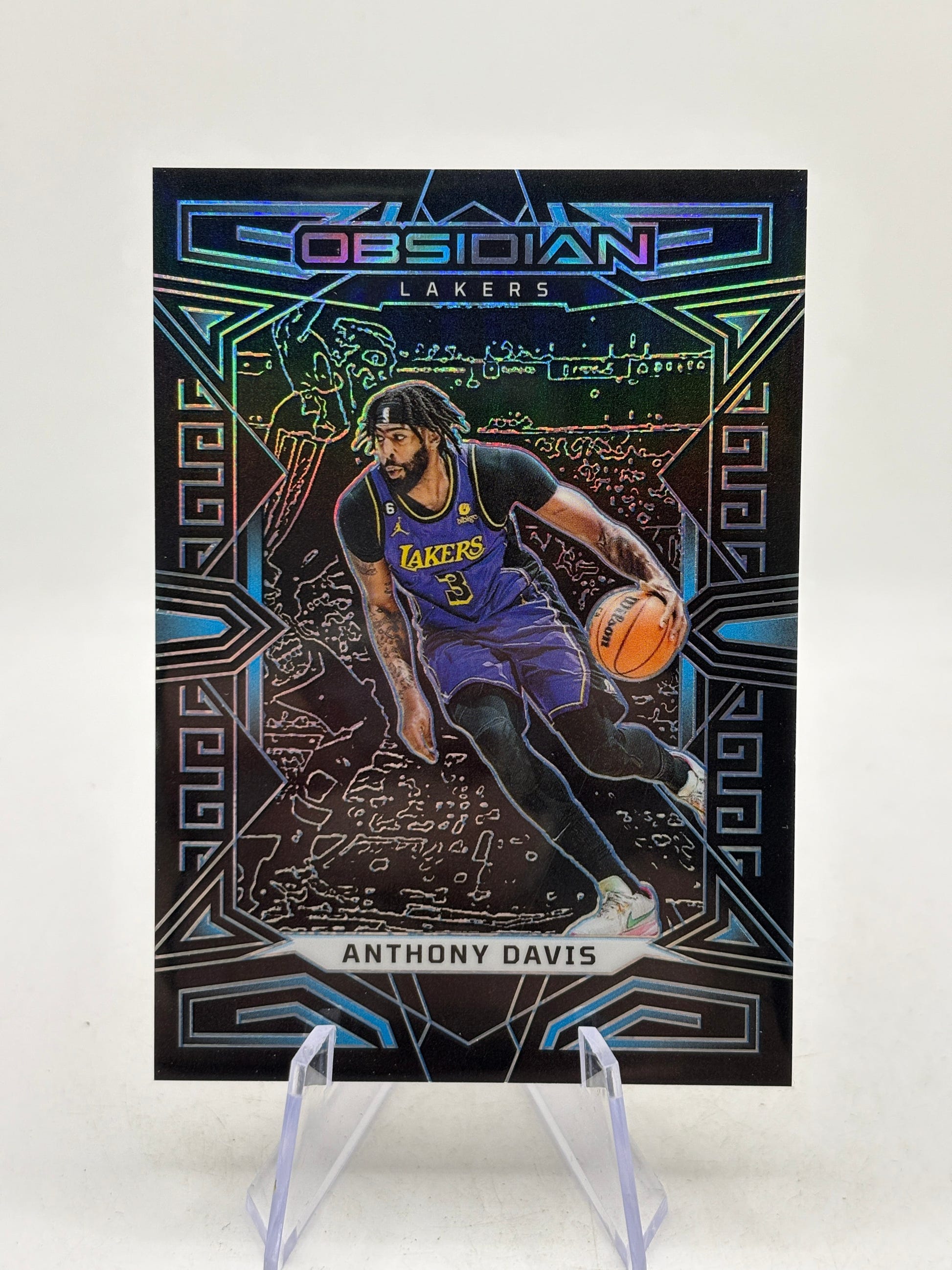 2022-23 Panini Obsidian Electric Etch Blue /30 Anthony Davis #23 image 1