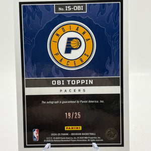 2024-25 Obsidian OBI TOPPIN Ignited Signatures Auto /25 FRENLY BRICKS - Open 7 Days