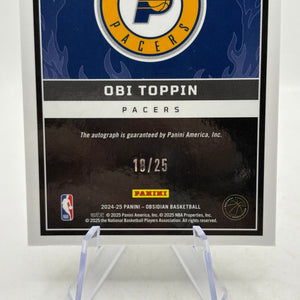 2024-25 Obsidian OBI TOPPIN Ignited Signatures Auto /25 FRENLY BRICKS - Open 7 Days