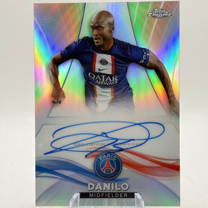 2022-23 Topps Chrome PSG - Danilo AU-DP Auto /75 FRENLY BRICKS - Open 7 Days