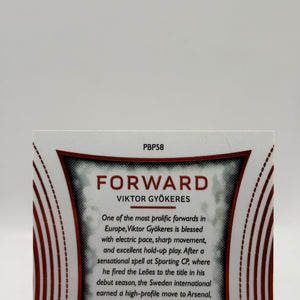 2025 Futera Platinum #PBP58 Viktor Gyokeres 10/12 FRENLY BRICKS - Open 7 Days