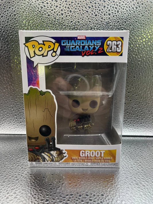 Funko POP Marvel - Guardians of the Galaxy - Groot #263 FRENLY BRICKS - Open 7 Days