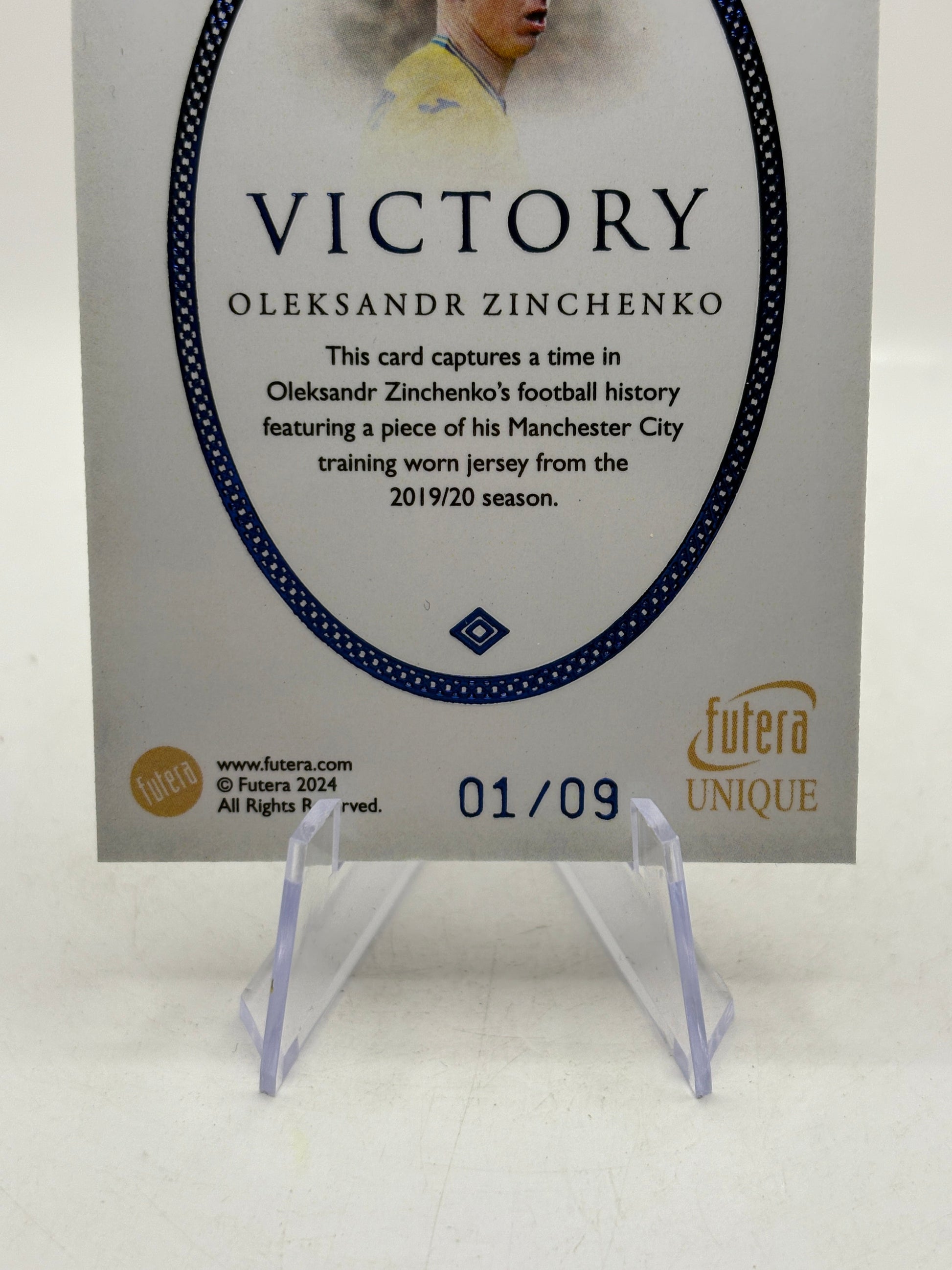 2024 Futera Unique #VC32 Oleksandr Zinchenko Victory Patch 01/09 FRENLY BRICKS - Open 7 Days