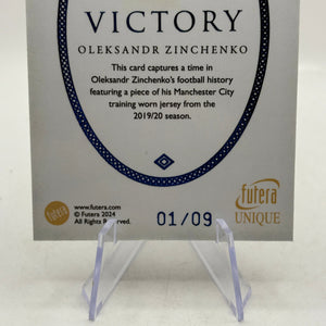2024 Futera Unique #VC32 Oleksandr Zinchenko Victory Patch 01/09 FRENLY BRICKS - Open 7 Days