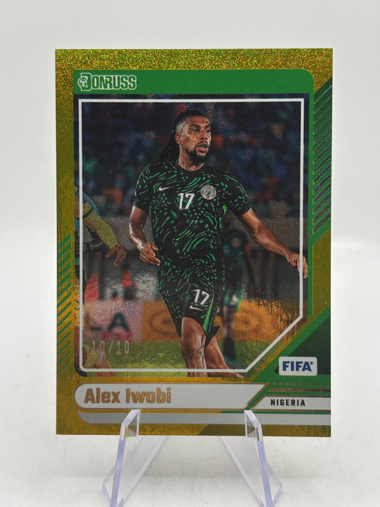 Alex Iwobi 2024-25 Panini Donruss Soccer Gold 10/10 #160 Nigeria FRENLY BRICKS - Open 7 Days