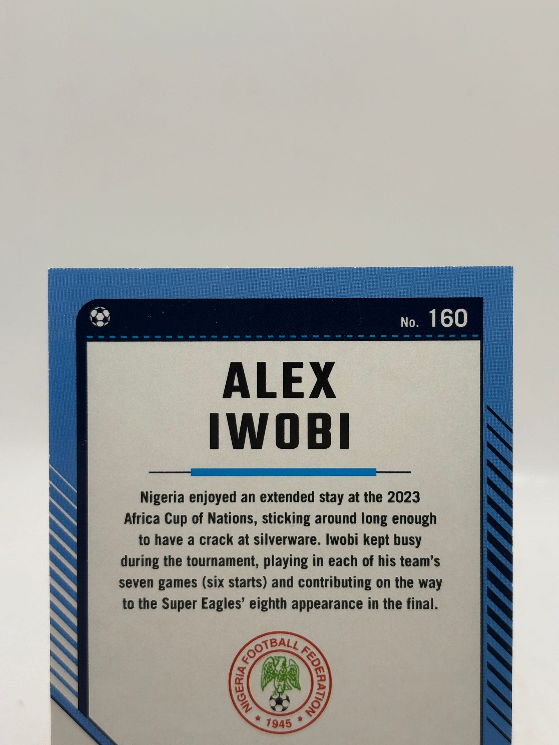 Alex Iwobi 2024-25 Panini Donruss Soccer Gold 10/10 #160 Nigeria NM, photo 3 image 3