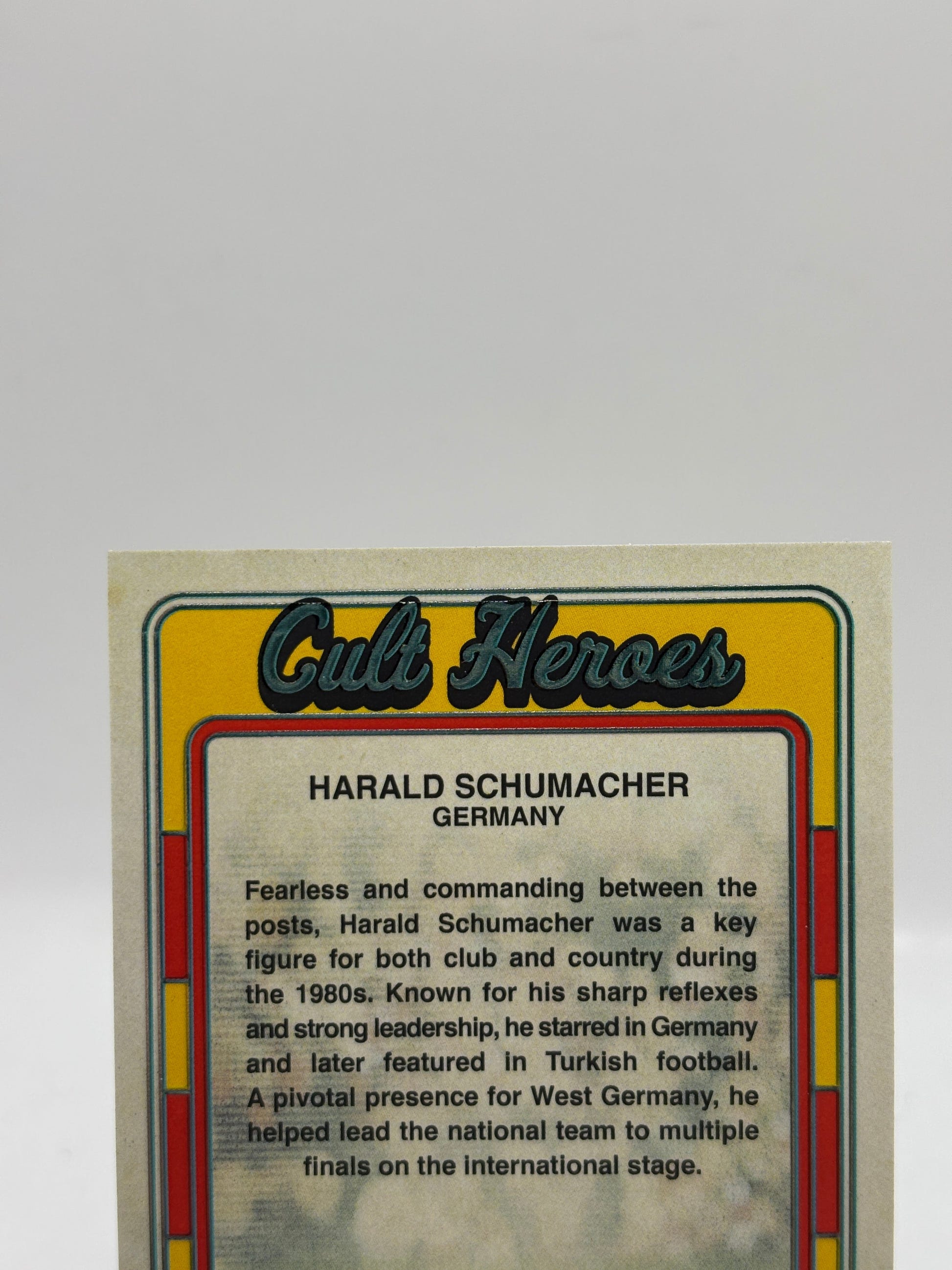2025 Futera Unique Cult Heroes #CH52 Harald Schumacher 03/16, photo 3 image 3
