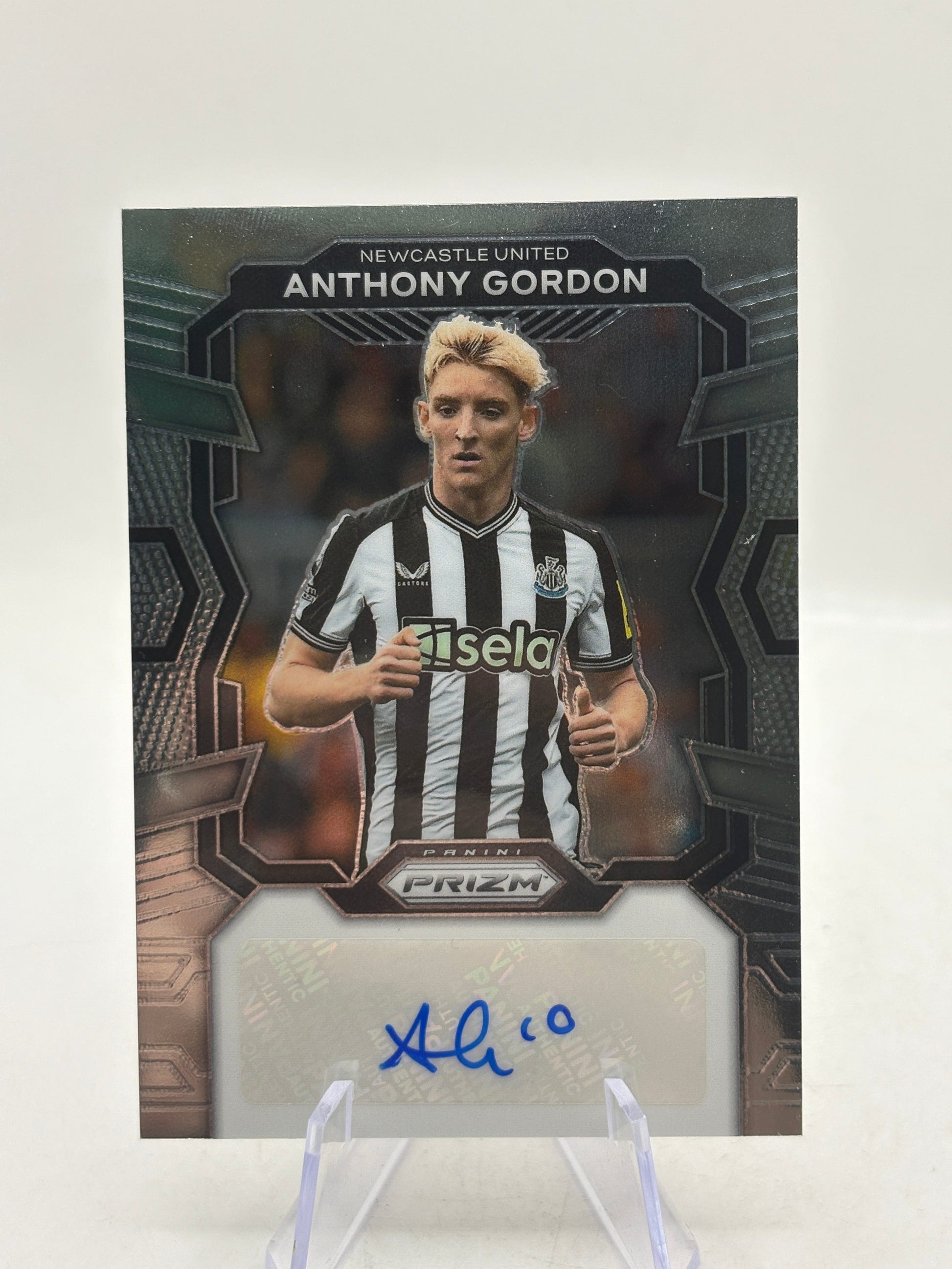 2023-24 Panini Prizm Anthony Gordon Signatures Auto Silver Newcastle United S-AG image 1