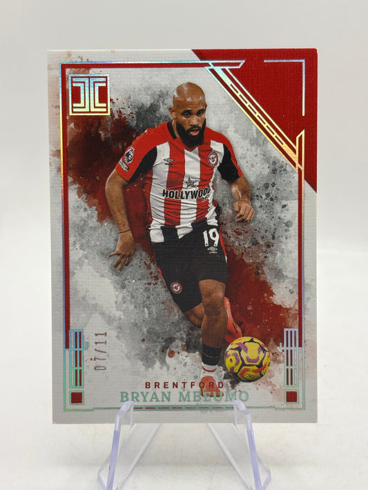2024-25 Panini Impeccable Premier League Bryan Mbeumo Ruby and Silver #/11 FRENLY BRICKS - Open 7 Days