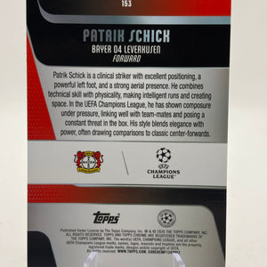 Patrik Schick /25 TOPPS CHROME UEFA CLUB COMPETITION 25-26 Leverkusen FRENLY BRICKS - Open 7 Days