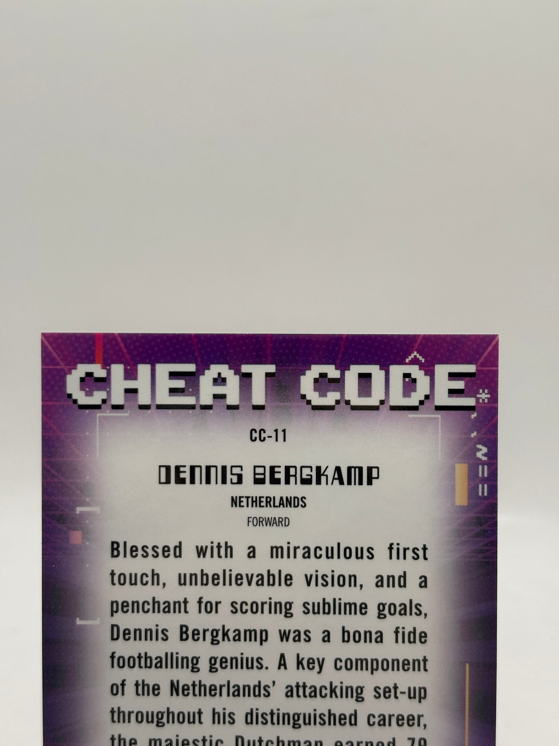 2023-24 Topps Chrome UEFA Euro Dennis Bergkamp Cheat Code Gold Refractor #/50, photo 7 image 7